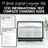 6th Grade Common Core Informational Text Standards Guide a