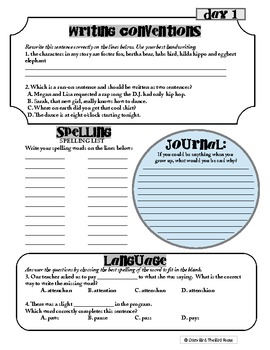 6th Grade Common Core Language Arts Workbook - Independent literacy activities