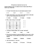 6th Grade Common Core Math Benchmark Test