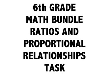 Preview of 6th Grade Common Core Math Bundle 6RP - Ratios and Proportional Relationships