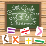 6th Grade Common Core Math Pre-Assessment