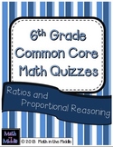 6th Grade Common Core Math Quizzes: Ratios and Proportiona