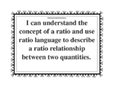 6th Grade Common Core Math Standards CCSS (Black and White