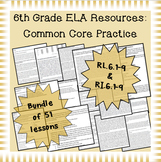 6th Grade Common Core Practice ALL 17 Reading Standards