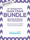 6th Grade Math Common Core Standards Based Quick Check Min