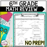 6th Grade End of Year Math Review