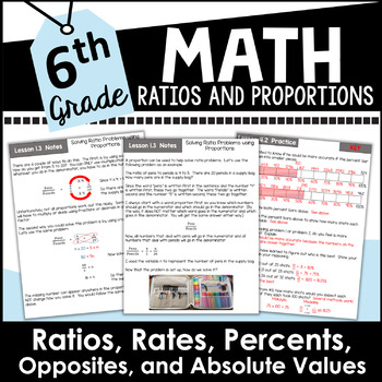 Preview of Ratios, Rates, and Unit Rates 6th Grade Math Unit
