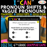 6th Grade DIGITAL Grammar Game | Correcting Pronoun Shifts