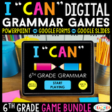 6th Grade DIGITAL Grammar Games | Grammar Practice BUNDLE
