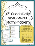 6th Grade SBAC & PARCC Math Test Prep- 3 Week Prep!