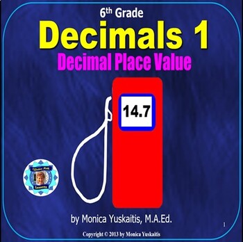 Preview of 6th Grade Decimals 1 - Introduction and Place Value Powerpoint Lesson