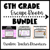 6th Grade Digital Escape Room Bundle