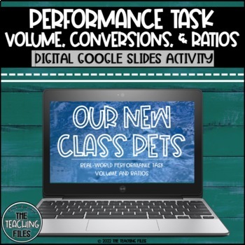 Preview of 6th Grade Digital Performance Task | Ratios Volume and Conversions CCSS Aligned
