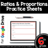 6th Grade Digital Practice Sheets- Ratio & Proportions in 