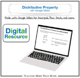 6th Grade Distributive Property with Google Slides for Nea