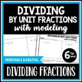 Dividing Fractions Worksheets: Whole Numbers by Unit Fract