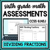 6th Grade Dividing Fractions by Mixed Numbers with/using M