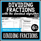 6th Grade Dividing Fractions with the Standard Algorithm L