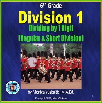Preview of 6th Grade Division 1 - Long and Short Division with Remainder Powerpoint Lesson