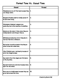 6th Grade ELA Common Core Style & Tone Worksheet