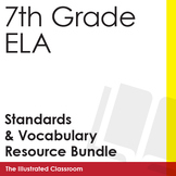 7th Grade ELA I Can Statements & Vocabulary Resources Bundle