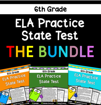 Preview of 6th Grade ELA Practice State Test BUNDLE: State Test Prep