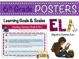 6th Grade ELA Proficiency Scale Posters Differentiation - 