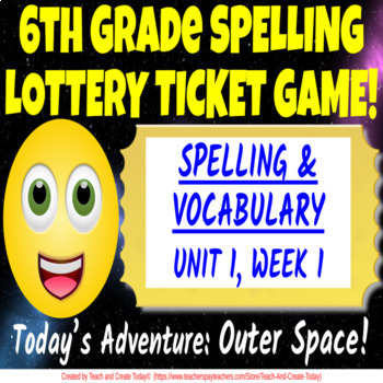 Preview of 6th Grade ELA Spelling Games WONDERS Unit 1 Bundle Digital Practice Activities