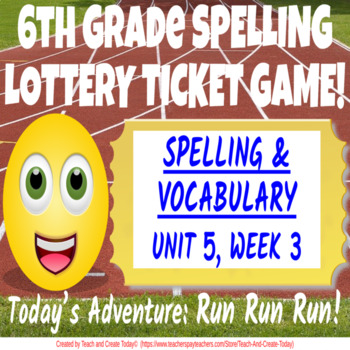 Preview of 6th Grade ELA Spelling Games WONDERS Unit 5 Bundle Digital Practice Activities