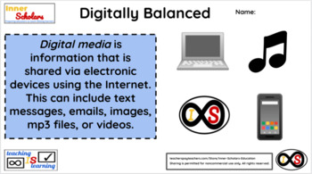 Preview of 6th Grade ELA Technology Activities - Lesson 8: Digital Media Balance