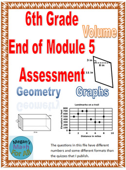 Preview of 6th Grade End of Module 5 Assessment - Engage NY - SBAC - Editable