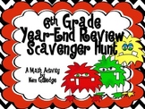 6th Grade End-of-the-Year Math Scavenger Hunt - Common Cor