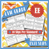 6th Grade Expressions & Equations Exit Slips ★ EE Math Exi