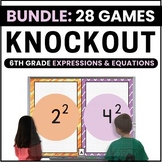 6th Grade Expressions & Equations Games Bundle - Exponents