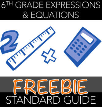 Preview of 6th Grade Expressions & Equations Standards Guide