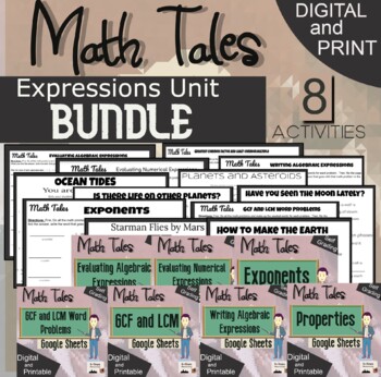 Preview of 6th Grade Expressions Unit Bundle