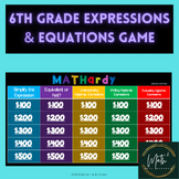 6th Grade Expressions and Equations Game | Algebraic Expre