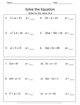 6th grade expressions worksheet