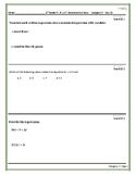 6th Grade FAST Math Review (B.E.S.T.) - Category 2: 12 Ben