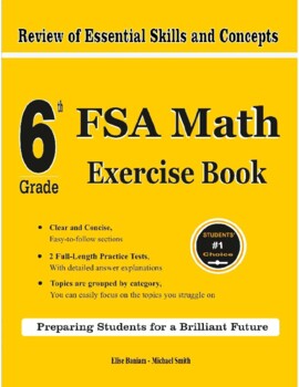 Preview of 6th Grade FSA Math Exercise Book