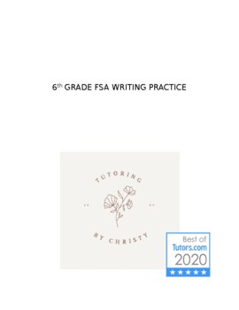 6th grade fsa writing samples