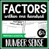 6th Grade Factors within 100 Lesson & Quiz, Finding Factor