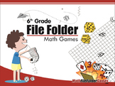6th Grade File Folder Math Games