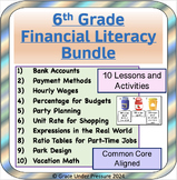 6th Grade Financial Literacy Bundle: 10 Activities: Budget