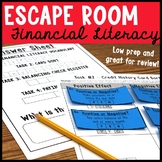 Financial Literacy Escape Room: Checking Accounts, Credit/