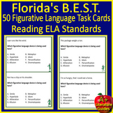 6th Grade Florida BEST Figurative Language Task Cards ELA 