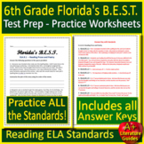 6th Grade Florida BEST Reading ELA Test Prep Florida FAST 