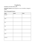 6th Grade Geography Guided Notes, Review and Quiz