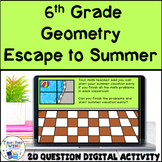 6th Grade Geometry End-of-Year Math Review Digital Escape Room