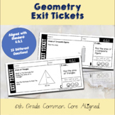 6th Grade Geometry Exit Tickets